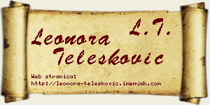 Leonora Telesković vizit kartica